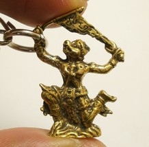 Lord Hanuman Monkey Raise Flag Muay Thai Amulet Life Protection Pendant Necklace - £20.87 GBP