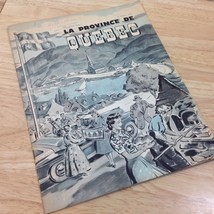Quebec Canada Travel Guide Brochure History Tourism Souvenir 1950s Vintage - £14.70 GBP