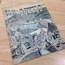 Quebec Canada Travel Guide Brochure History Tourism Souvenir 1950s Vintage - $18.69