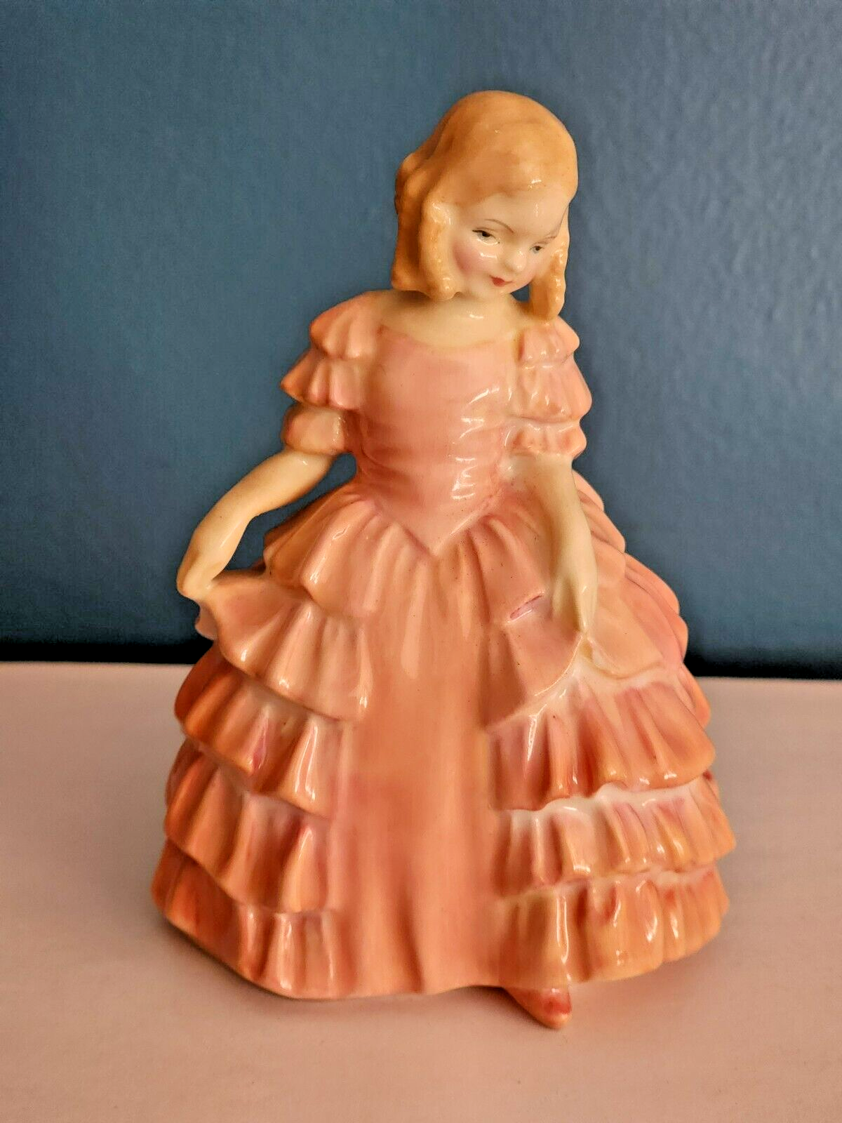 Royal Doulton Rose Figurine from England 1930 HN 1368 Vintage - $23.00