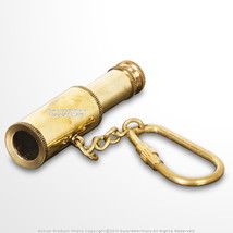 Handmade Brass Miniature Telescope Eyeglass Keychain - £7.74 GBP