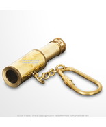Handmade Brass Miniature Telescope Eyeglass Keychain - £7.76 GBP