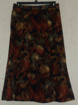 EXCELLENT WOMENS Christopher &amp; Banks COLORFUL AUTUMN PRINT SKIRT  SIZE 12 - £21.87 GBP