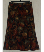 EXCELLENT WOMENS Christopher &amp; Banks COLORFUL AUTUMN PRINT SKIRT  SIZE 12 - $519.91 MXN