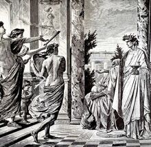 Alcibiades Dances Amid Plague And War 1913 Plate Print 2 Page History DW... - $733.58 MXN