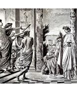 Alcibiades Dances Amid Plague And War 1913 Plate Print 2 Page History DW... - $55.73 CAD