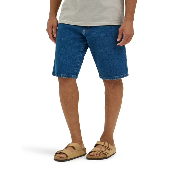 Wrangler® Men&#39;s Relaxed Fit Five Pocket Denim Short, Medium Stone Size 44 - $24.74