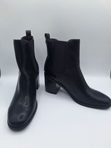 Tommy Hilfiger Women's Brae Pull On Boot Size 11 Black 3.5" Stacked Heel... - $48.01