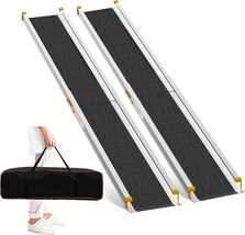 4-7' Foot Telescopic Aluminum Wheelchair Ramp Portable Mobility Scooter ... - $148.45