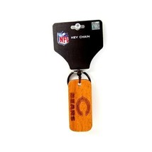 NFL Chicago Bears Football Team Official Wood Engraved Style Keyring Keychain - $11.64