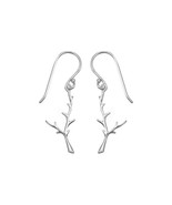 925 Sterling Silver Branch Drop Earrings for Women Gorgeous Designed Ear... - £42.33 GBP