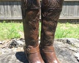 Corral G1116~Ladies Western Brown Tall Whip Stitch and Studs Boots - $314.50