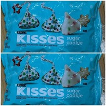 Hershey&#39;s Kisses ~ Sugar Cookie White Chocolate Candy 9 oz BB 6/25 ~ 2 B... - $21.73