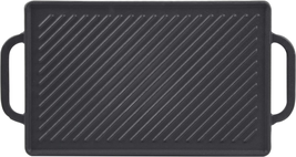 GGC Cast Iron Reversible Grill Griddle，Double Sided Grill Pan Perfect for Gas Gr - £38.70 GBP