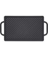 GGC Cast Iron Reversible Grill Griddle，Double Sided Grill Pan Perfect fo... - £37.49 GBP