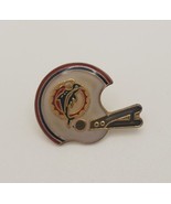 Vintage 1980s Miami Dolphins NFL Helmet Shaped Lapel Hat Vest Pin Tie Tack - €16,90 EUR