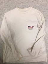 Vineyard Vines Marthas Vineyard Longsleeve Shirt Size Small Whale American Flag - $11.70