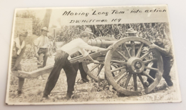 Moving LONG TOM (CIVIL WAR CANNON) Into Action RPPC Antique Real Photo P... - $17.99