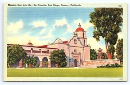 Postcard Mission San Luis Rey De Francia San Diego County California CA - £2.89 GBP