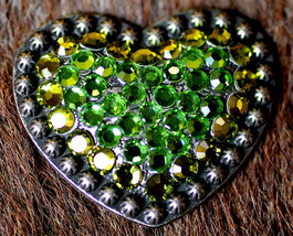 4 Conchos Rhinestone Horse Saddle Western Rodeo Bridle Heart CO25 - $24.74