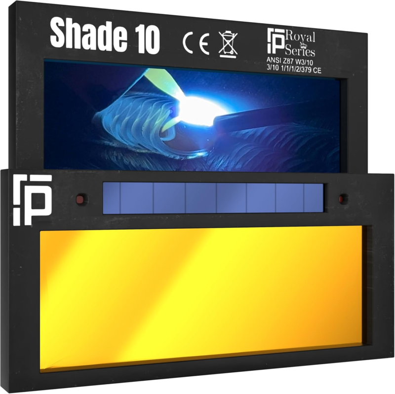 | Gold Shade 10 Auto Darkening Welding Lens | Cool Blue Welding Lens 2X4... - $81.86