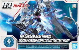 Hg P-BANDAI The Gundam Base Unicorn Gundam Perfectibility [Destroy Mode] - Nib - £48.13 GBP