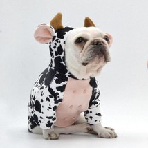 Cow Print Pet Costume - Adorable And Creative Dog Clothes - £18.13 GBP
