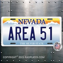 Area 51 Nevada Aluminum Vanity License Plate Tag New Quality - £15.45 GBP