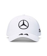 LEWIS HAMILTON #44 WHITE &amp; BLACK CAP AMG PETRONAS MOTORSPSORT F1 | ENG R... - $79.99+