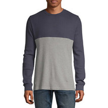 Arizona Men&#39;s Long Sleeve Thermal Shirt LARGE Graphite Navy NEW - $17.79