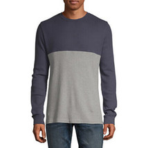 Arizona Men&#39;s Long Sleeve Thermal Shirt LARGE Graphite Navy NEW - £14.18 GBP