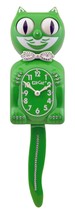 Limited Edition Green Tail/Bow Kit-Cat Klock Swarovski Crystals Jeweled Clock - £119.42 GBP