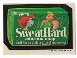 Topps Wacky Packages 1973 3rd series Sweat Hard Soap tan back Sweet Hear... - $19.99