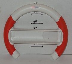 Nintendo Wii Steering Wheel Hard Plastic Red White - $9.90