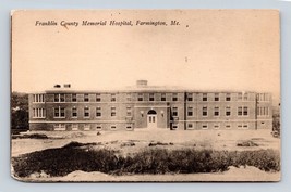 Franklin County Memorial Hospital Farmington Maine UNP DB Postcard K14 - £3.85 GBP