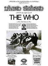 Lynyrd Skynyrd - 1973 - The Who - Concert Tour Promotional Poster - $32.99