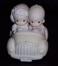 1988 Precious Moments Wishing You Roads Of Happiness Wedding Figurine - £31.86 GBP