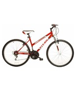 Titan Pathfinder 26 Inch 18-Speed Womens Mountain Bike Suspension Red White New.