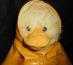 15" Scentsy Buddy 2012 Wellington Yellow Duck Stuffed Animal Plush Toy W/ Coat - £23.91 GBP