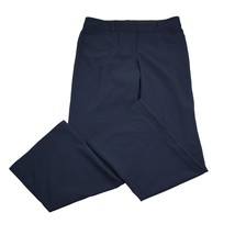 Valerie Stevens Pants Womens 12 Blue High Rise Solid Flat Front Flared Trouser - £20.06 GBP