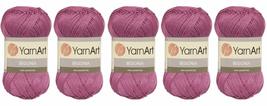Yarn Art Begonia 100% Mercerized Cotton, Lot of 5 Skein (Pack),Total 8.8 Oz. Eac - £12.26 GBP+