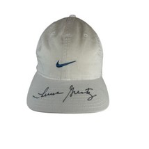 Vintage White Nike Baseball Hat Adjustable Back, Signed But Unknown Sign... - $18.69