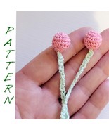 crochet lily flower bud pattern, vintage flower pattern, Irish Crochet Lace - £5.52 GBP