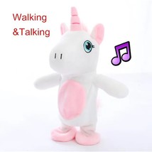 Electric Walking Unicorn Plush Toy Stuffed Animal Toy Electronic Music Unicorn T - £15.92 GBP