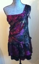 New Alexia Admor New York Silk Flirty Purple Splash Dress (Size S) - Msrp $244! - £40.05 GBP