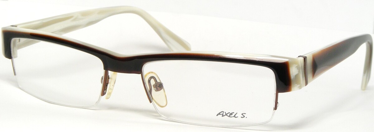 AXEL S.AX590 41 Brown Selten Brille Brillengestell Ax 590 54-17-140mm Ge... - $66.32