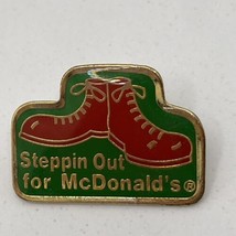 Steppin Out For McDonald’s Employee Crew Fast Food Enamel Lapel Hat Pin - £4.68 GBP