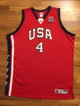 Authentic Reebok 2003 Team USA Olympic Allen Iverson Alternate Red Jersey 56 - £247.74 GBP