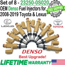 DENSO Genuine 8Pcs Best Upgrade Fuel Injectors for 2013-2019 Lexus LX570 5.7L V8 - £133.16 GBP