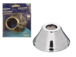 Plumb Pak PP59PC Bath Flange, 1-1/2&#39;&#39; in Dia x 4&#39;&#39; in W, Polished Chrome - $6.93